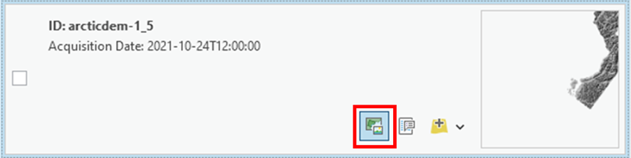 Item footprint on map