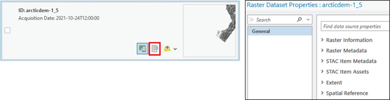 Item metadata properties