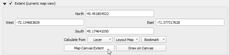 Filtrer par étendue de carte